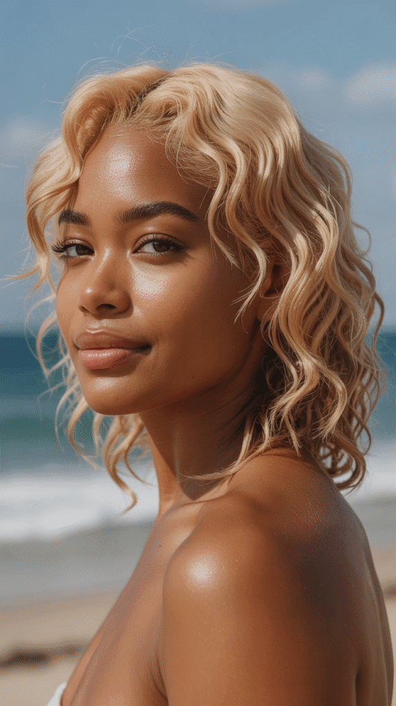 31 Bold Winter Hair Color Ideas for Black Women to Brighten the Cold Months 24 Sandy Blonde