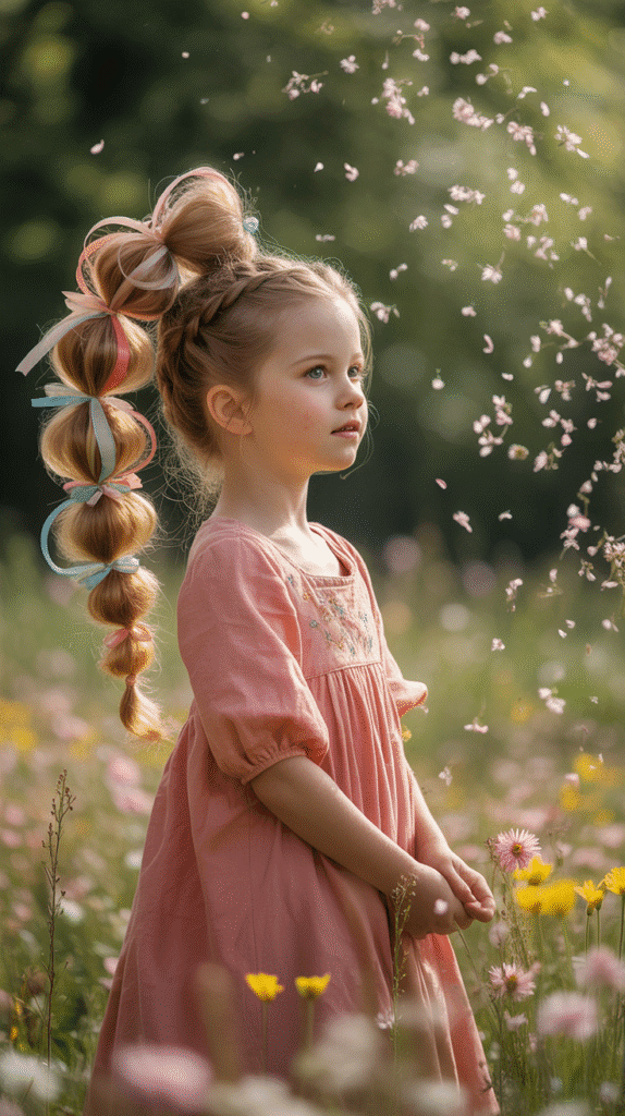 27 Beautiful Medieval Braided Hairstyles for Princesses 23 Dutch Braid into Bubble Ponytail