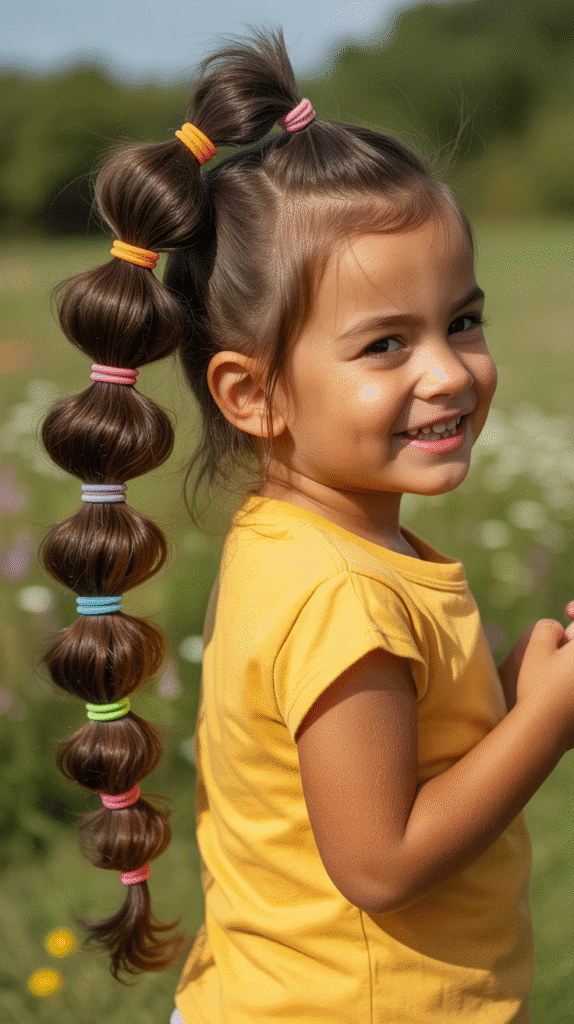 37 Adorable Dreadlock Styles for Kids That Are Easy & Cute 13 Bubble Ponytail Dreads