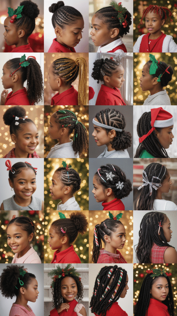 27 Festive Christmas Hairstyles for Black Girls That Shine Bright Festive Christmas Hairstyles for Black Girls That Shine Bright
