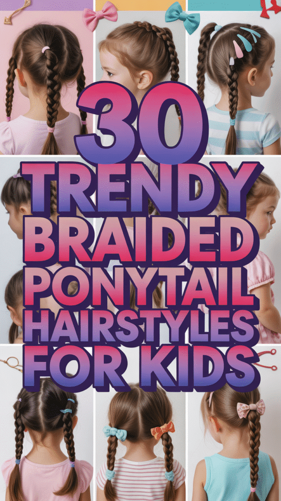 Trendy Braided Ponytail Hairstyles for Kids