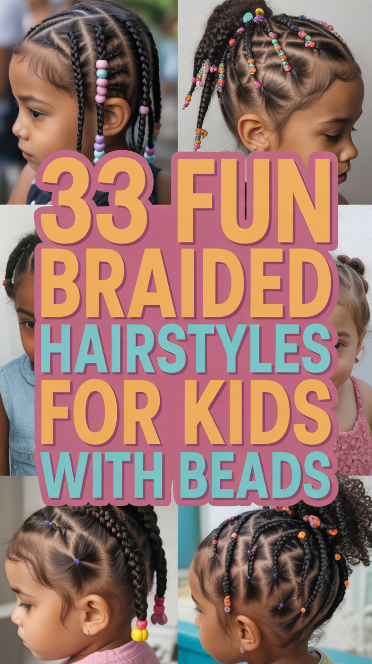 Fun Braided Hairstyles for Kids with Beads