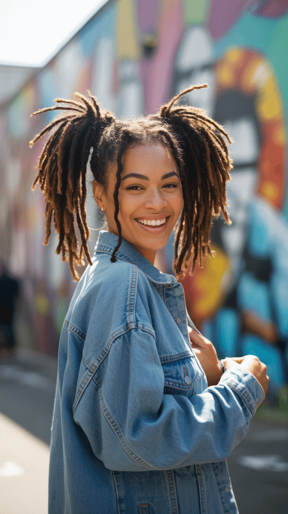 33 Trendy Dreadlock Styles for Ladies to Try This Year 31 Loc Pigtails