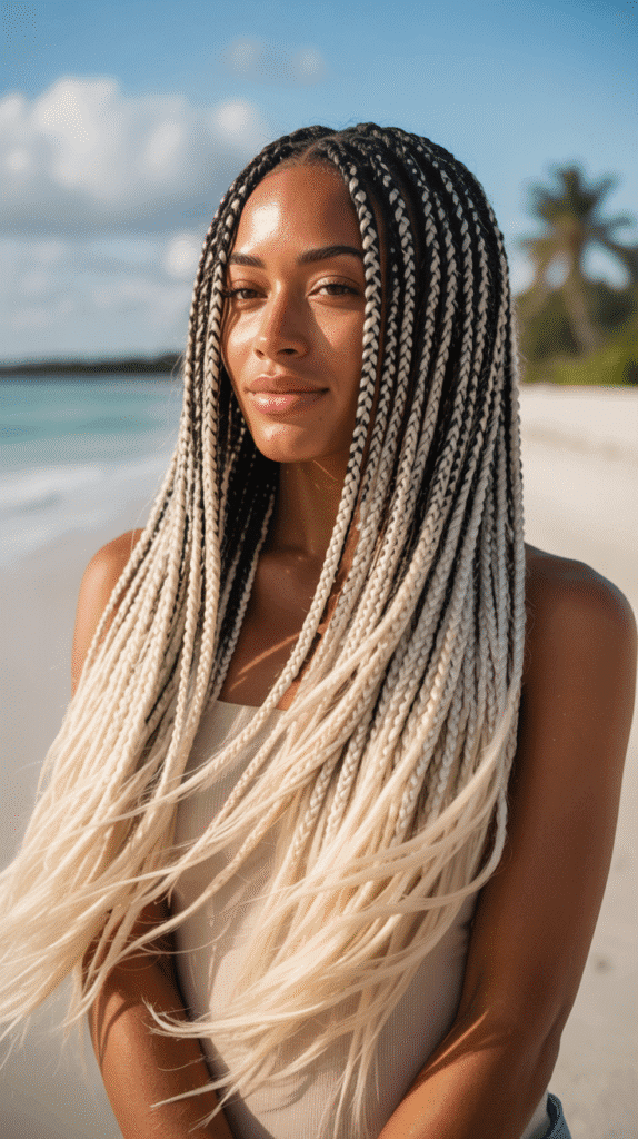 27 Stunning Blonde Braided Hairstyles for Black Women That Turn Heads 20 Blonde Ombre Braids