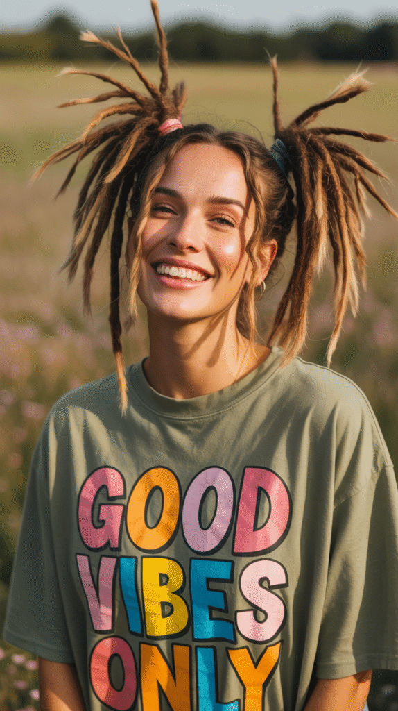 37 Elegant Dreadlock Styles for Women That Inspire Confidence 23 Dreadlock Pigtails