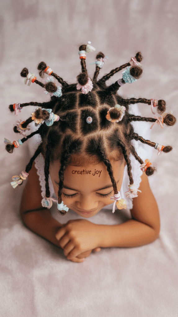 37 Adorable Dreadlock Styles for Kids That Are Easy & Cute 20 Multiple Mini Buns
