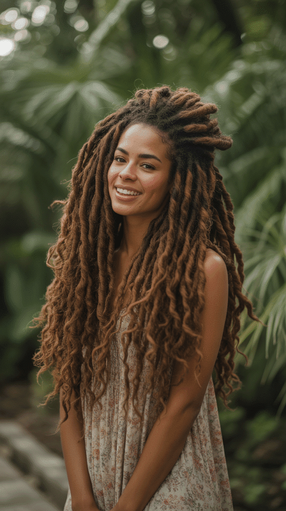 33 Latest Dreadlock Styles for Long Hair That Turn Heads 15 Chunky Twist Out Style