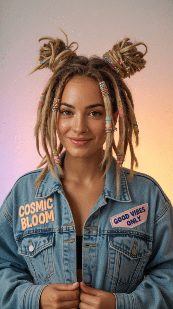 37 Elegant Dreadlock Styles for Women That Inspire Confidence 16 Dreadlock Space Buns