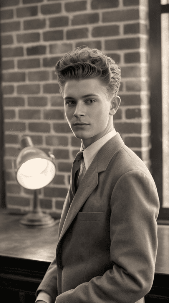 33 Stylish 1930s Hairstyles for Men That Define Retro Charm 6 The Brushed-Up Quiff