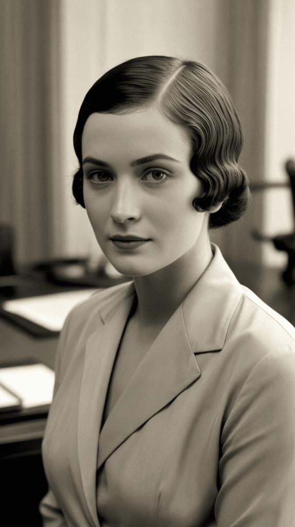 27 Classic 1930s Hairstyles That Bring Vintage Glamour Back 22 The Sleek Middle Part