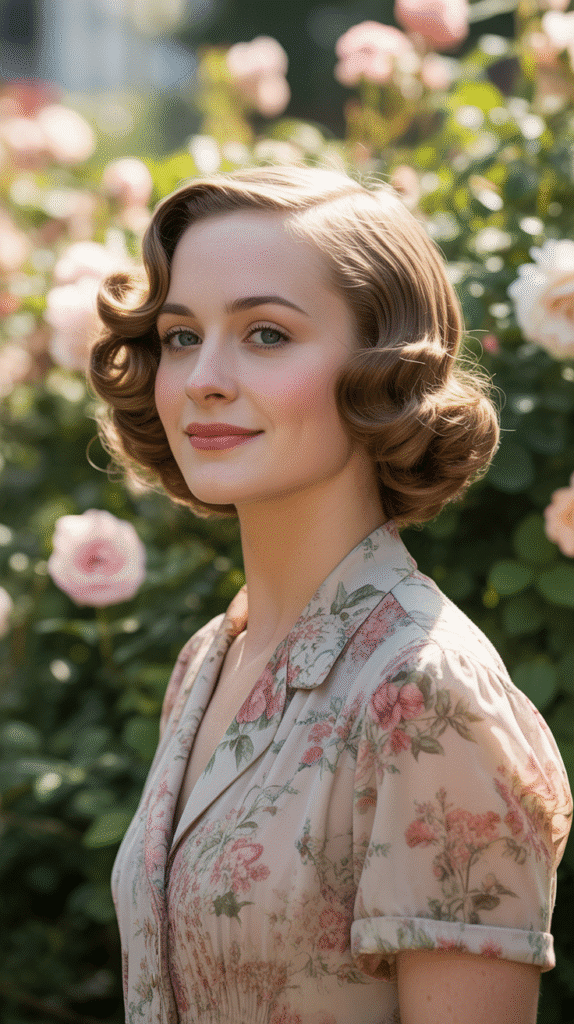27 Iconic 1930s Hairstyles for Women That Stay Forever Stylish 8 Curled Under Bob
