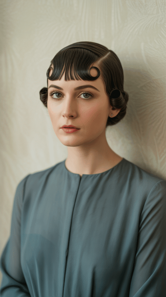 30 Step-by-Step 1930s Hairstyles Tutorial for a Retro Makeover 26 Curled Fringe with Smooth Back