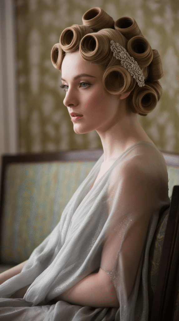30 Step-by-Step 1930s Hairstyles Tutorial for a Retro Makeover 20 Rolled Updo