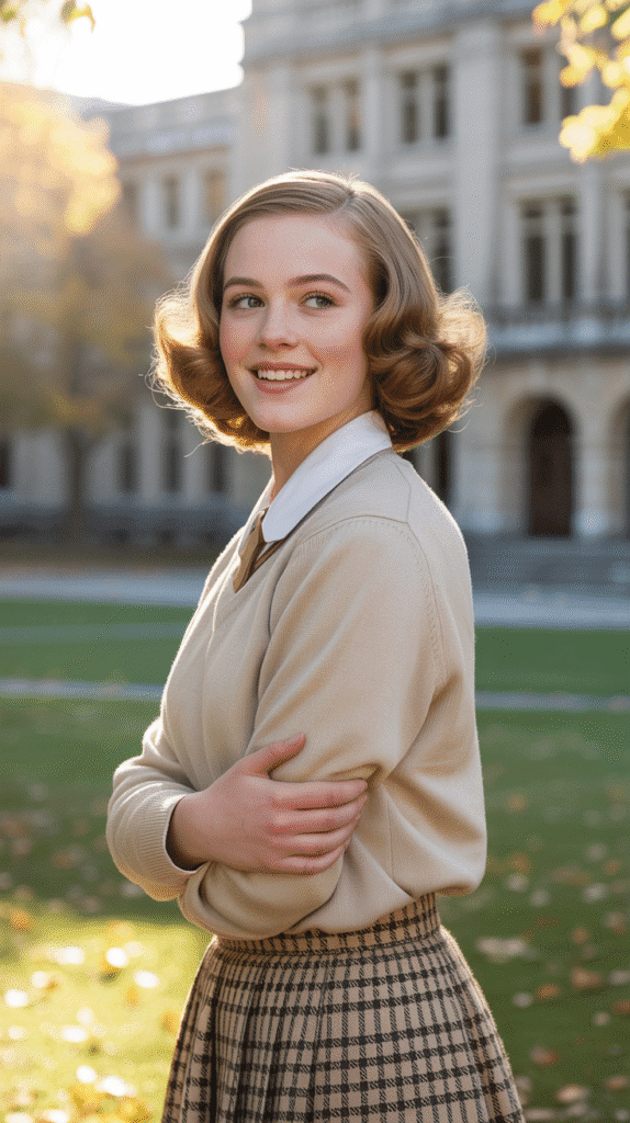 30 Effortless 1930s Hairstyle Ideas for Inspiration 20 Curled Ends with Straight Top