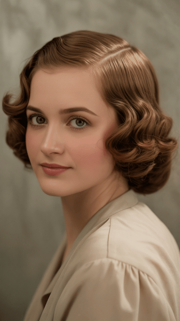 27 Chic 1930s Short Hairstyles Perfect for Timeless Look 20 The Victory Roll Foundation