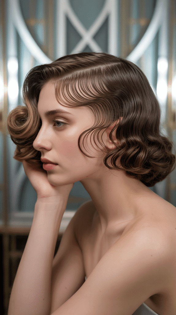 27 Iconic 1930s Hairstyles for Women That Stay Forever Stylish 23 Asymmetrical Wave Pattern