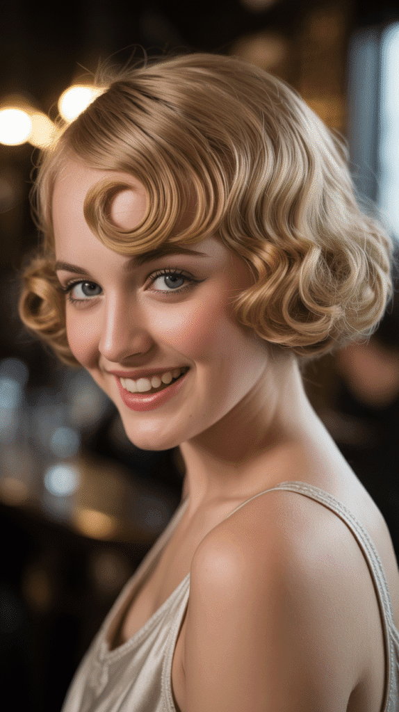 27 Chic 1930s Short Hairstyles Perfect for Timeless Look 13 The Curled Fringe Bob