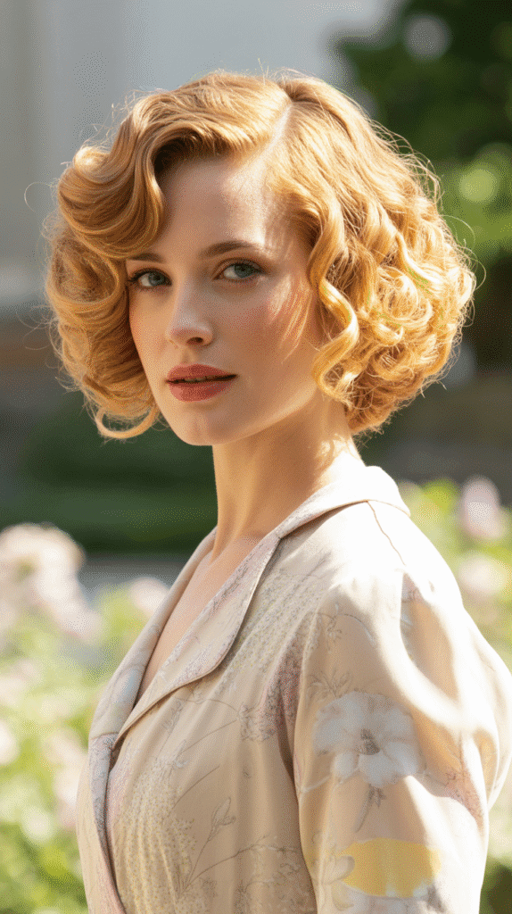 30 Step-by-Step 1930s Hairstyles Tutorial for a Retro Makeover 13 Curly Bob with Deep Side Part