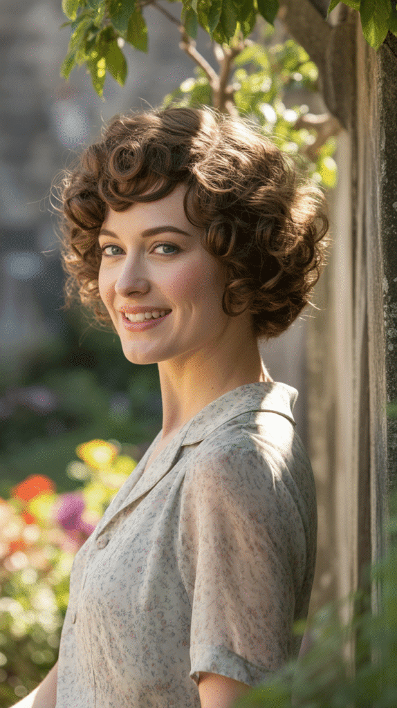 27 Chic 1930s Short Hairstyles Perfect for Timeless Look 5 The Curly Top Bob