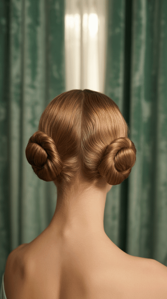 33 Vintage 1930s Updo Hairstyles for Special Occasions 27 Double Chignon Style