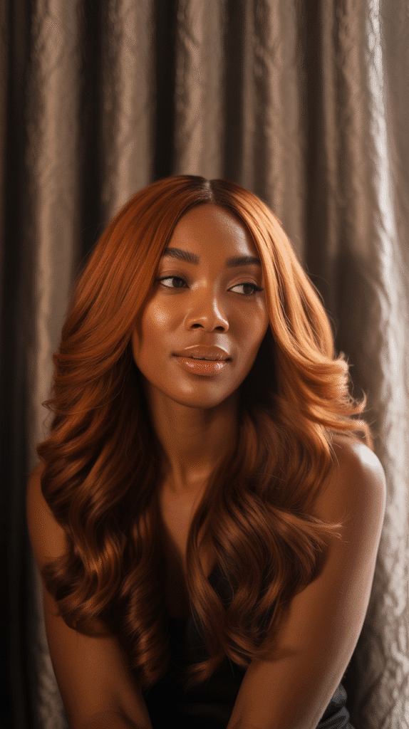31 Bold Winter Hair Color Ideas for Black Women to Brighten the Cold Months 31 Cinnamon Spice