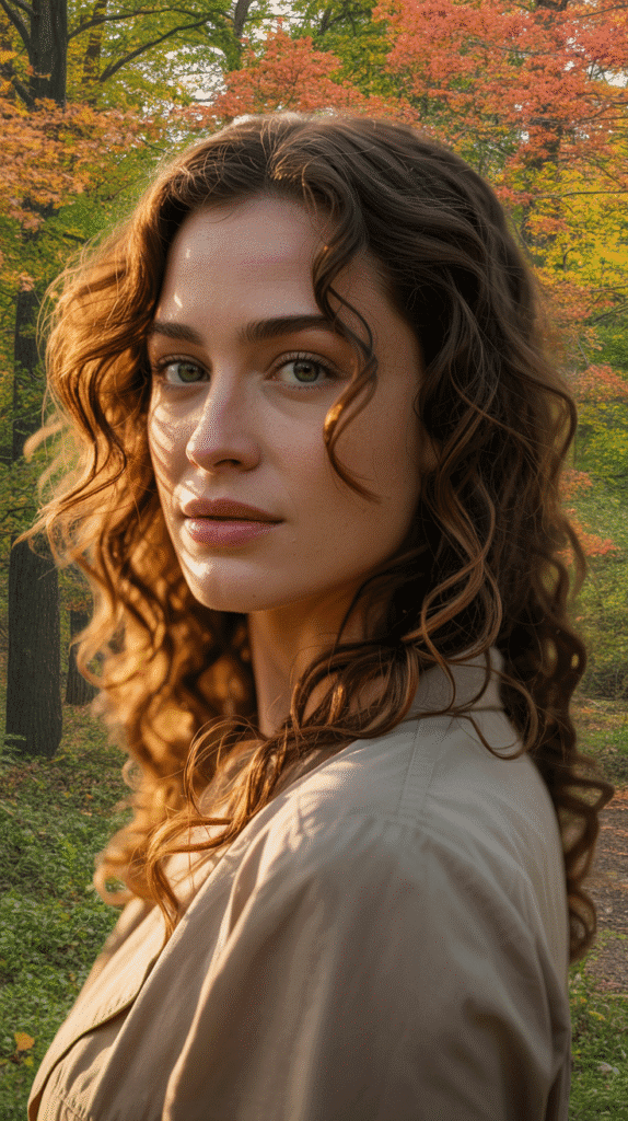 30 Gorgeous Hair Colors for Brown Hair and Green Eyes You'll Love 6 Auburn Highlights