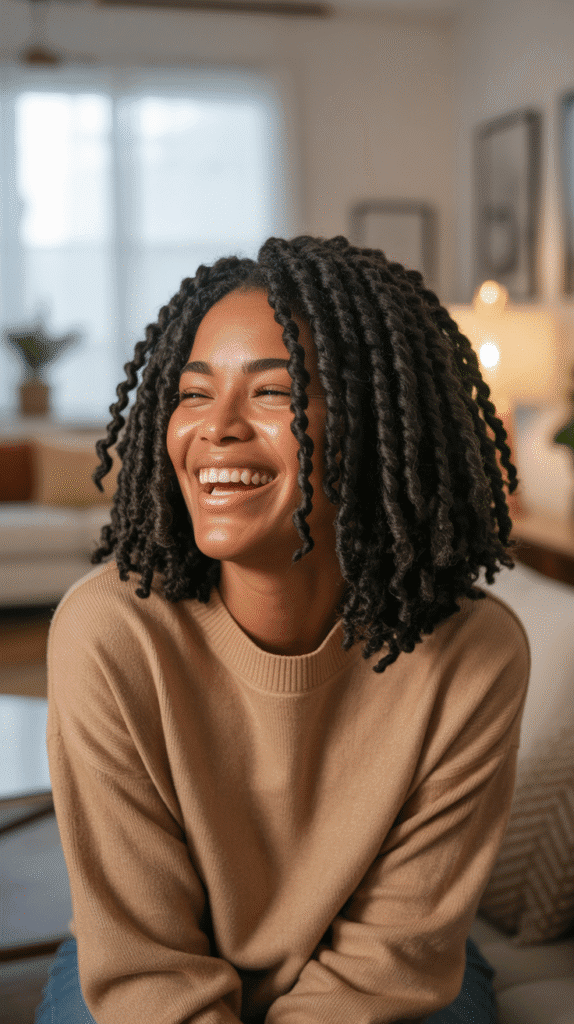 27 Best Winter Braided Hairstyles for Black Women to Stay Cute & Cozy 15 Passion Twists