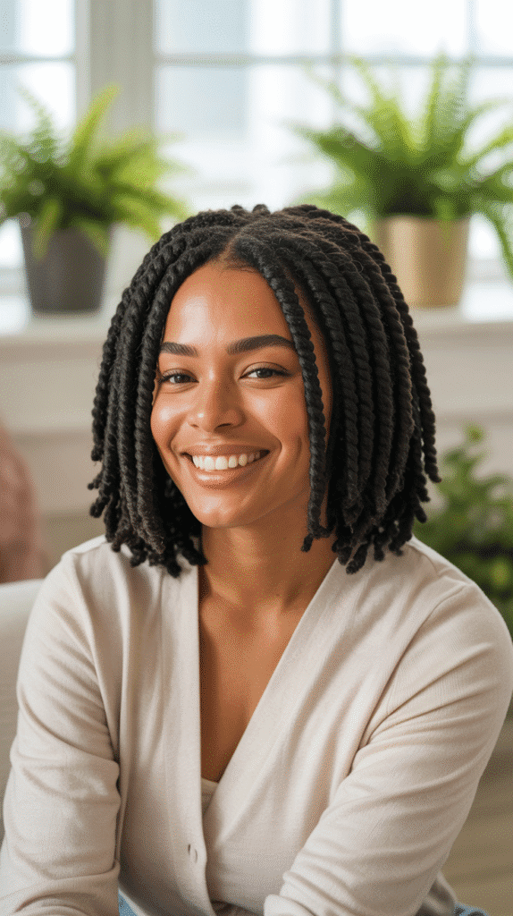 33 Elegant Winter Hairstyles for African American Women of All Ages 32 Mini Twists