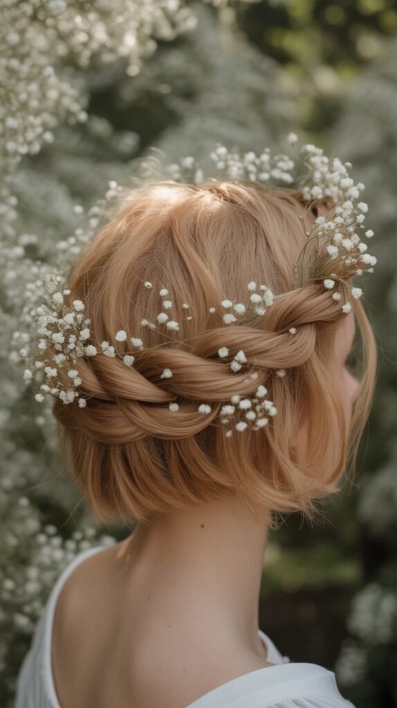 Twisted Halo with Baby's Breath