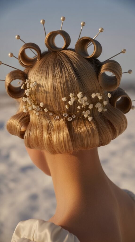 Vintage Pin Curl Crown