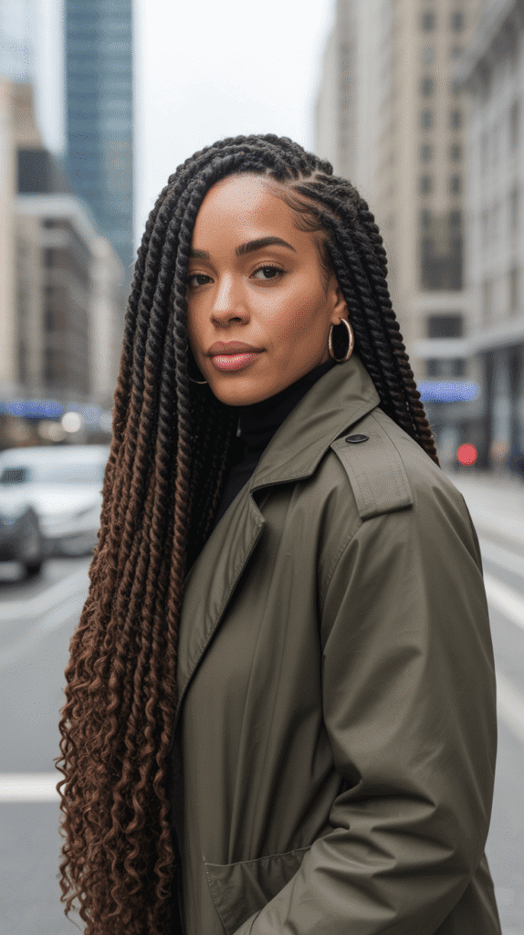 33 Elegant Winter Hairstyles for African American Women of All Ages 5 Senegalese Twists