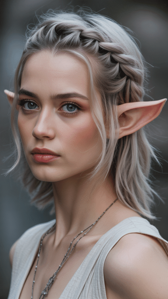 28 Easy Elf Hairstyles You Can Create in Minutes 19 Asymmetrical Braided Updo