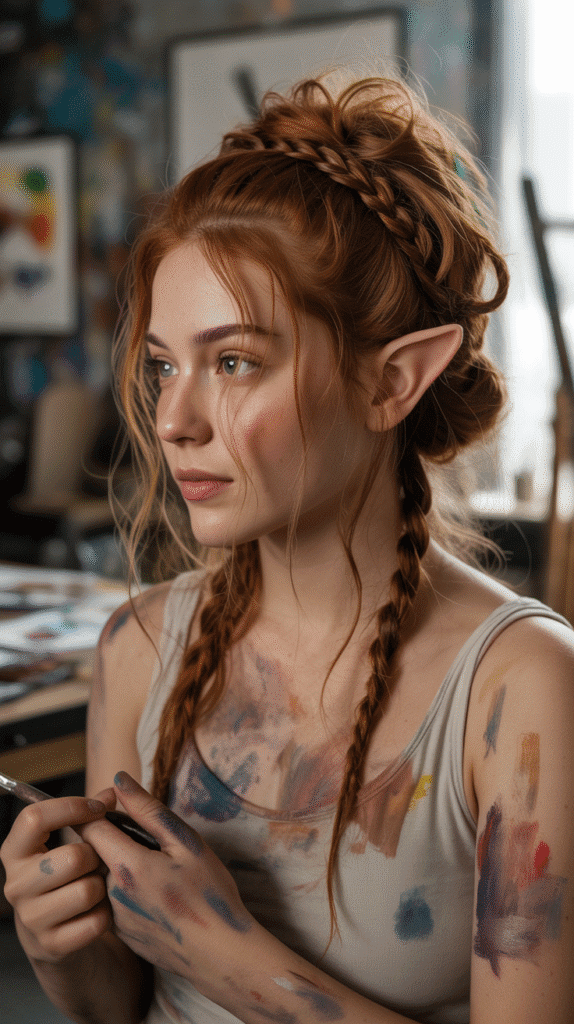 30 Enchanting Elf Hairstyle Drawings to Spark Your Fantasy Inspiration 14  Messy Artful Arrangements