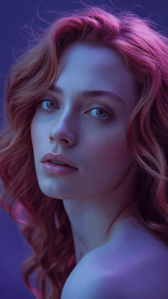 26 Flattering Hair Colors for Pale Skin with Green Eyes That Turn Heads 21 Red-Violet: Bold Purple-Red Fusion