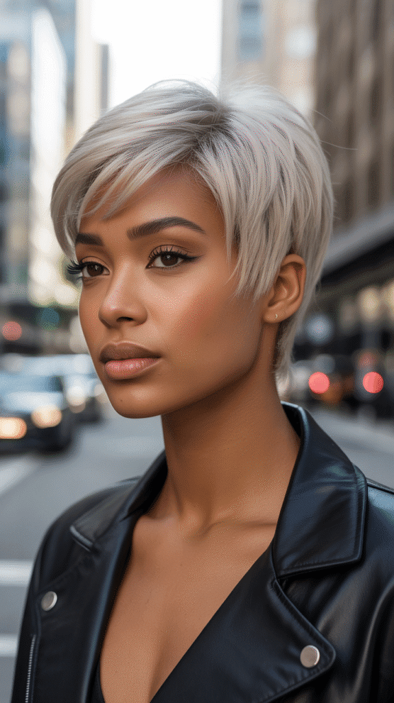 30 Gorgeous Blonde Wig Hairstyles for Black Women You Need to Try 3 Ash Blonde Pixie Cut