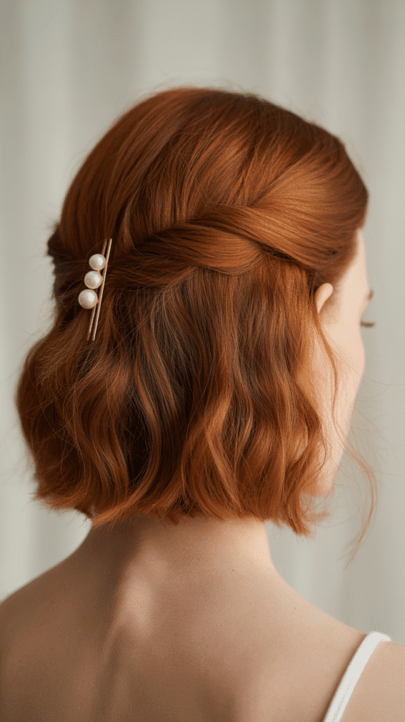 27 Magical Elf Hairstyles for Short Hair Perfect for Cosplay or Holidays 18 Half-Up Twisted Style