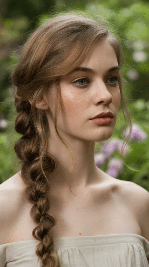 28 Easy Elf Hairstyles You Can Create in Minutes 4 Twisted Side Sweep Elegance