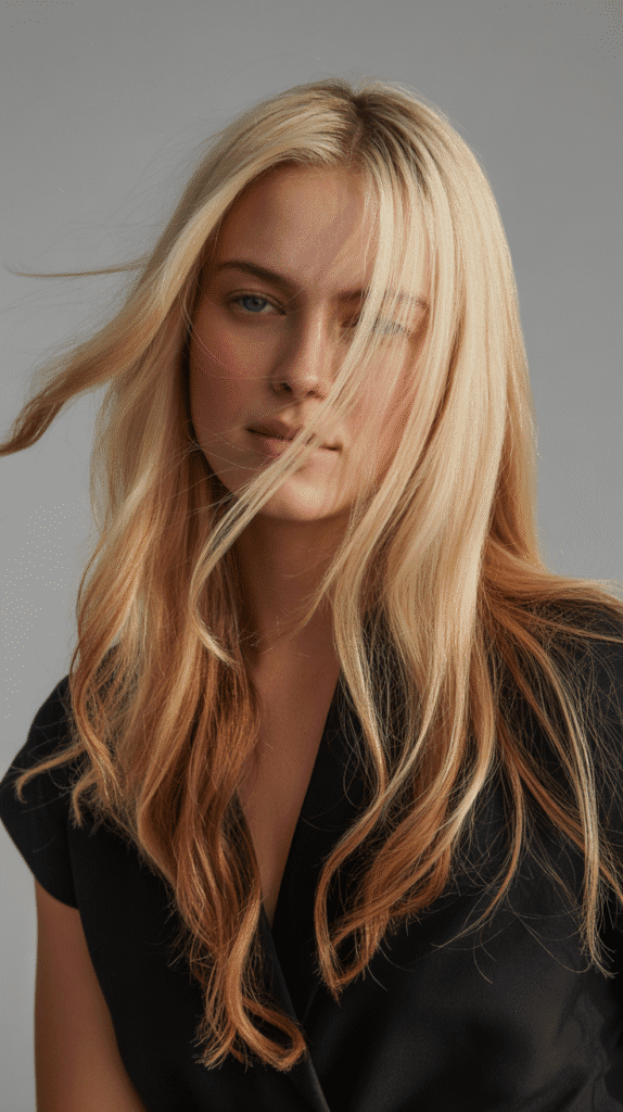 25 Stunning Blonde Hair with Caramel Lowlights for Fall 20 Biscotti Blonde with Caramel Ribboning