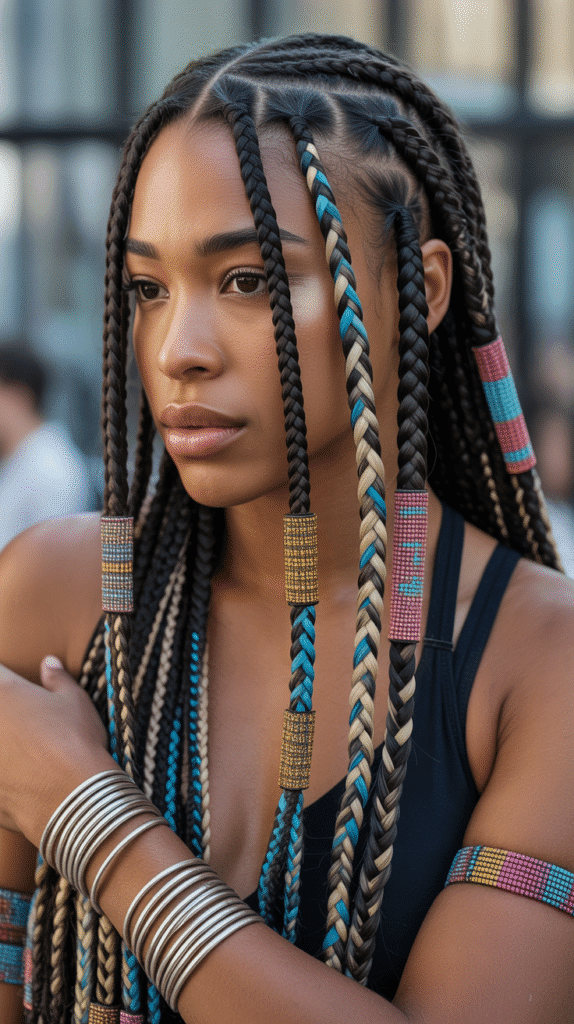 25 Simple Braided Hairstyles for Black Women 11 Tribal Braids