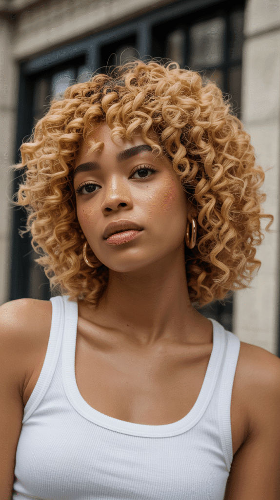 30 Curly Blonde Hairstyles for Black Women That Bring Volume & Bounce 4 Golden Blonde Twist-Out