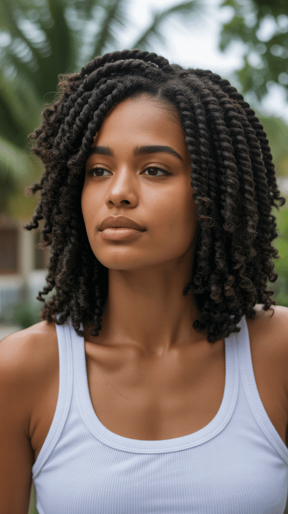 25 Simple Braided Hairstyles for Black Women 17 Passion Twists