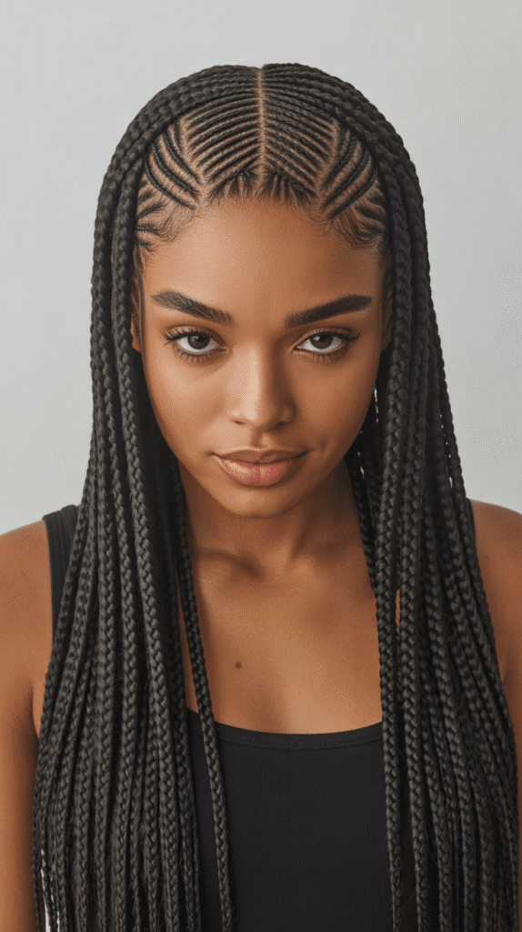 Cornrow Braids with Extensions