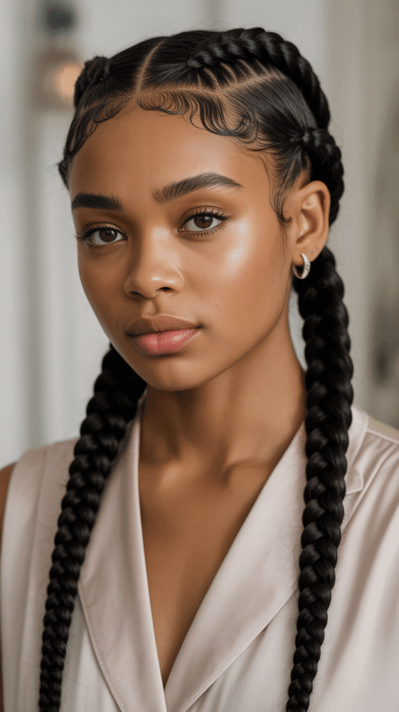 25 Simple Braided Hairstyles for Black Women 15 Goddess Braids