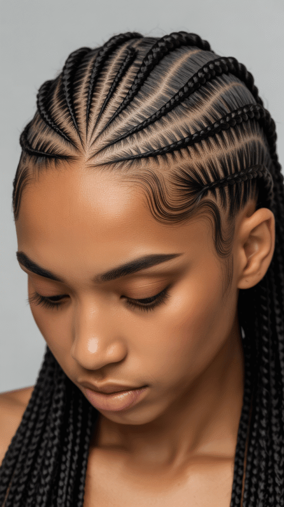 25 Simple Braided Hairstyles for Black Women 22 Zig-Zag Braids