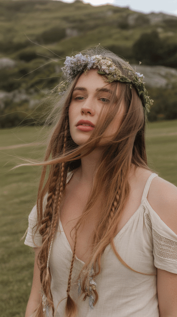 28 Easy Elf Hairstyles You Can Create in Minutes 6 Bohemian Loose Braids