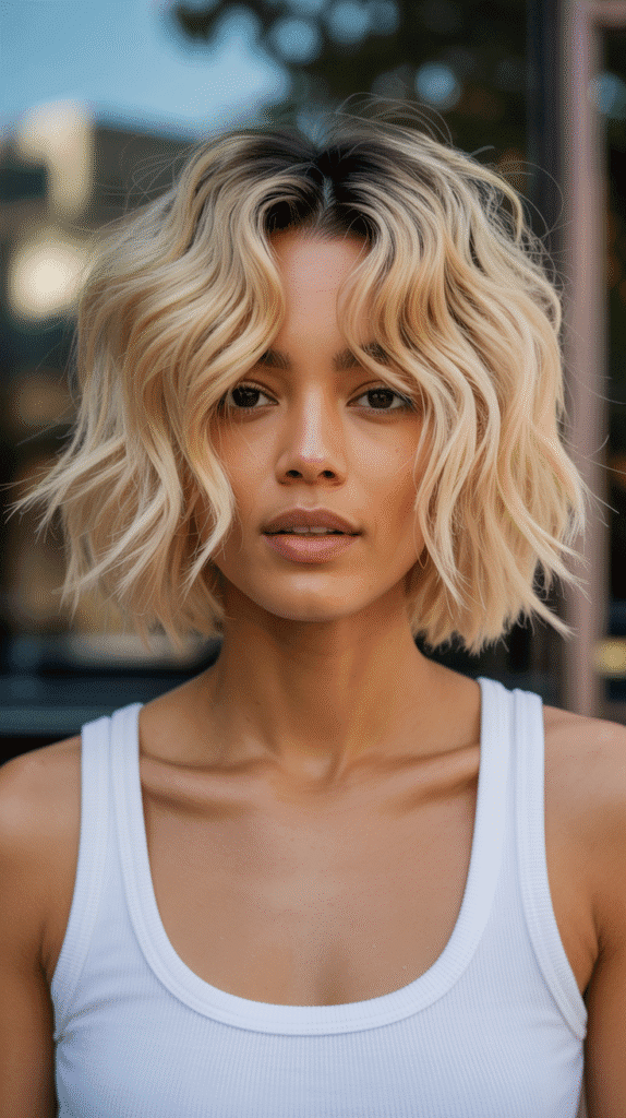 30 Fabulous Blonde Bob Hairstyles for Black Women You'll Love 21 Tousled Blonde Bob