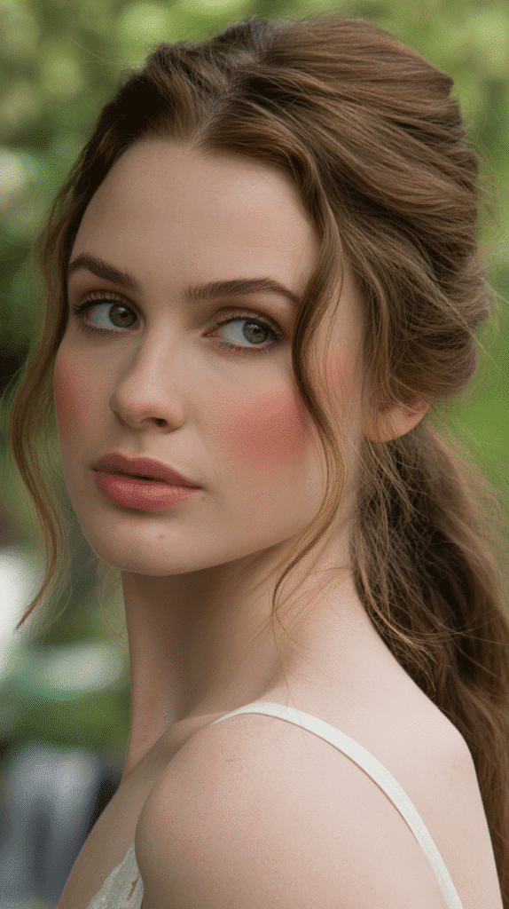 26 Flattering Hair Colors for Pale Skin with Green Eyes That Turn Heads 11 Chestnut Brown: Classic Warmth and Depth