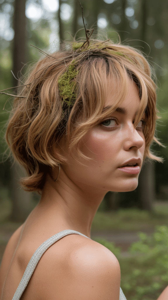 27 Magical Elf Hairstyles for Short Hair Perfect for Cosplay or Holidays 8 Messy Textured Woodland Sprite