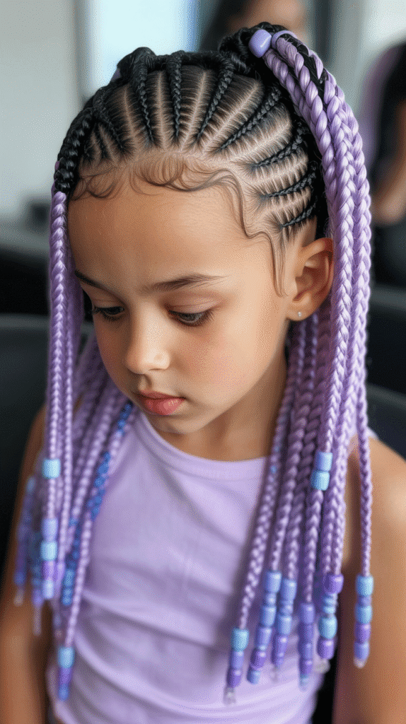 33 Fun Braided Hairstyles for Kids with Beads 33 Mixed Braid Styles with Coordinated Beads