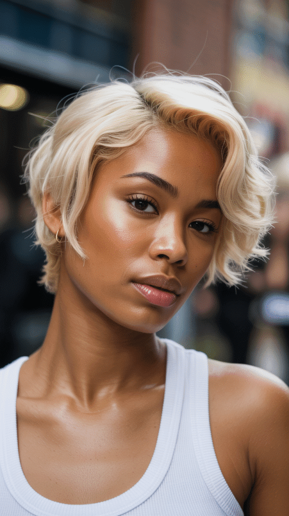 30 Fabulous Blonde Bob Hairstyles for Black Women You'll Love 16 Short Blonde Pixie Bob